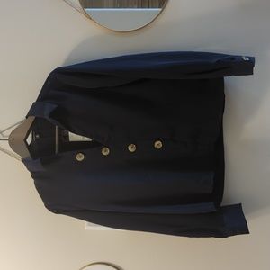 Dynamite navy blue top, medium